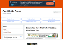 Tablet Screenshot of coolbridedress.com